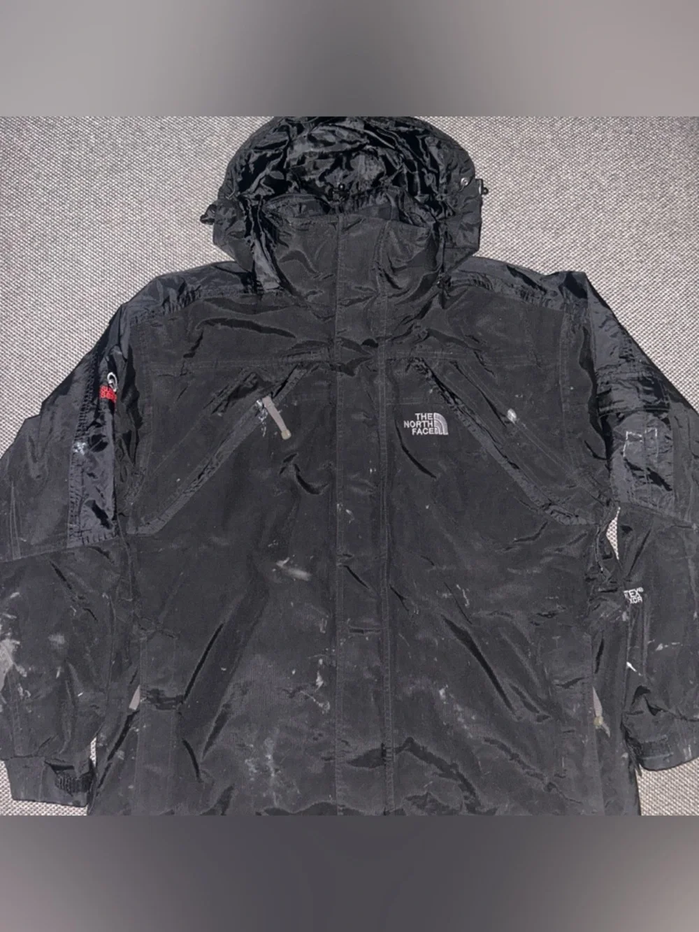 The North Face Men's Summit Series Black Waterproof Hooded Jacket